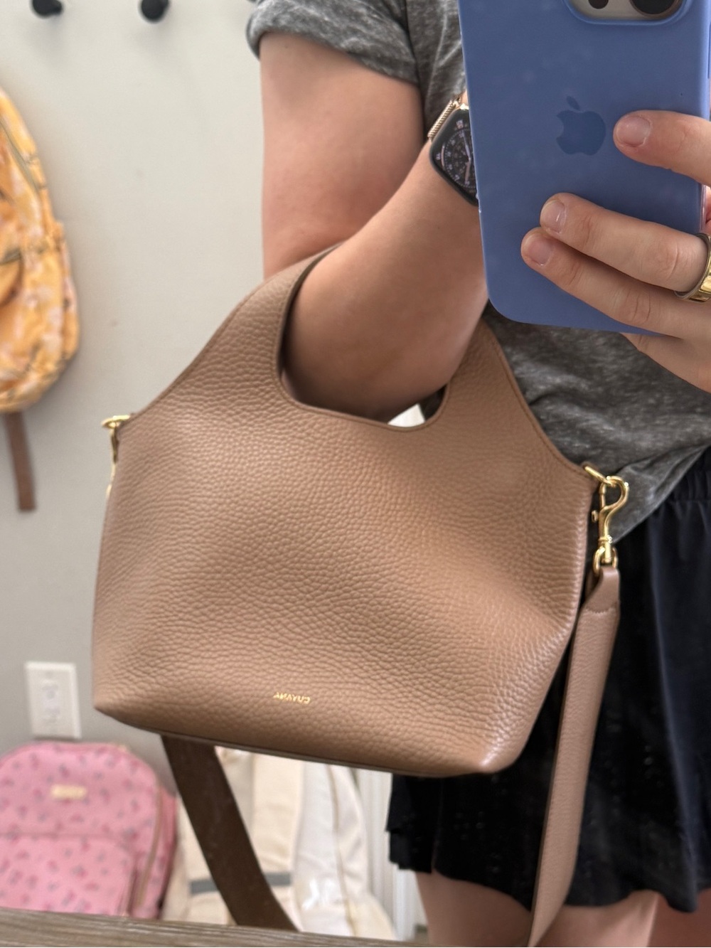 Cuyana Mini System Tote in Cappucino